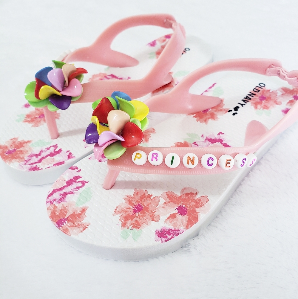 Floral toddler girl sandals princess